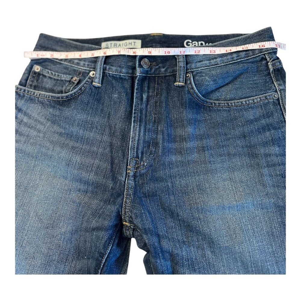 GAP Men's 1969 Standard Straight Blue Jeans 32x30 | Y2K | Preppy 100% Cotton - Picture 9 of 11